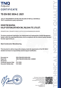 TS EN ISO 3834-2:2021